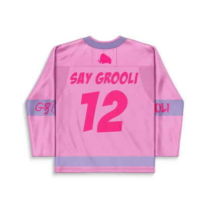 Pink Large Hot Rave Hockey Jersey