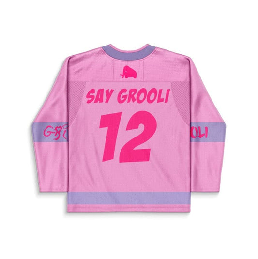 Pink Large Hot Rave Hockey Jersey