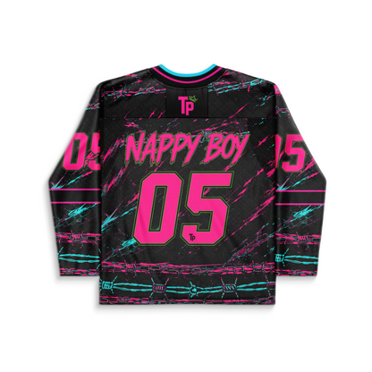 Teddy Pain Nappy Boy Custom Hockey Jersey