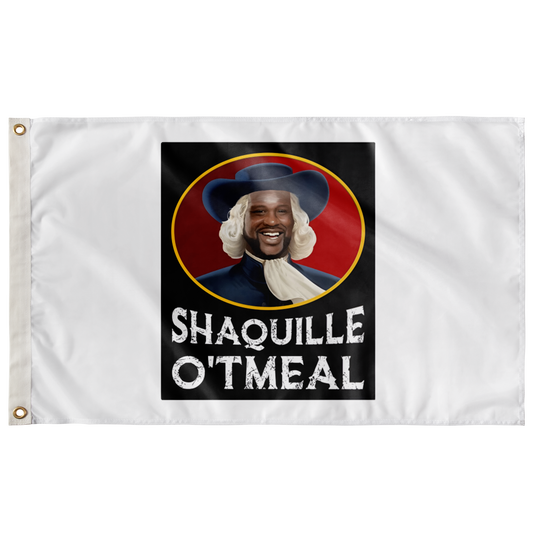 White Flag Portrait Man Rave Flag
