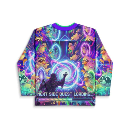 Purple Psychedelic Cosmic Rave Hockey Jersey