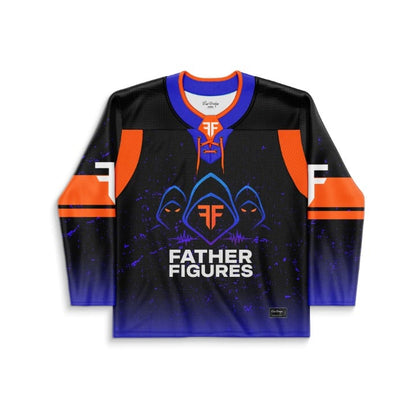 Father Figures Black Trio Hooded Rave Hockey Jersey