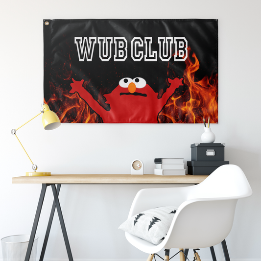 Black Red Furry Rave Flag