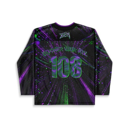 Black Hyperspace Rave Hockey Jersey