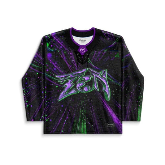 Black Hyperspace Rave Hockey Jersey