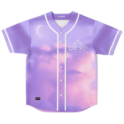 Pastel Purple Dreamy Sky Rave Baseball Jersey
