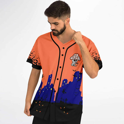 GRiZ Orange Halloween Night Rave Baseball Jersey