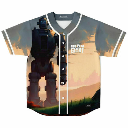 Muted Greys Giant Robot Rave Baseball Jersey