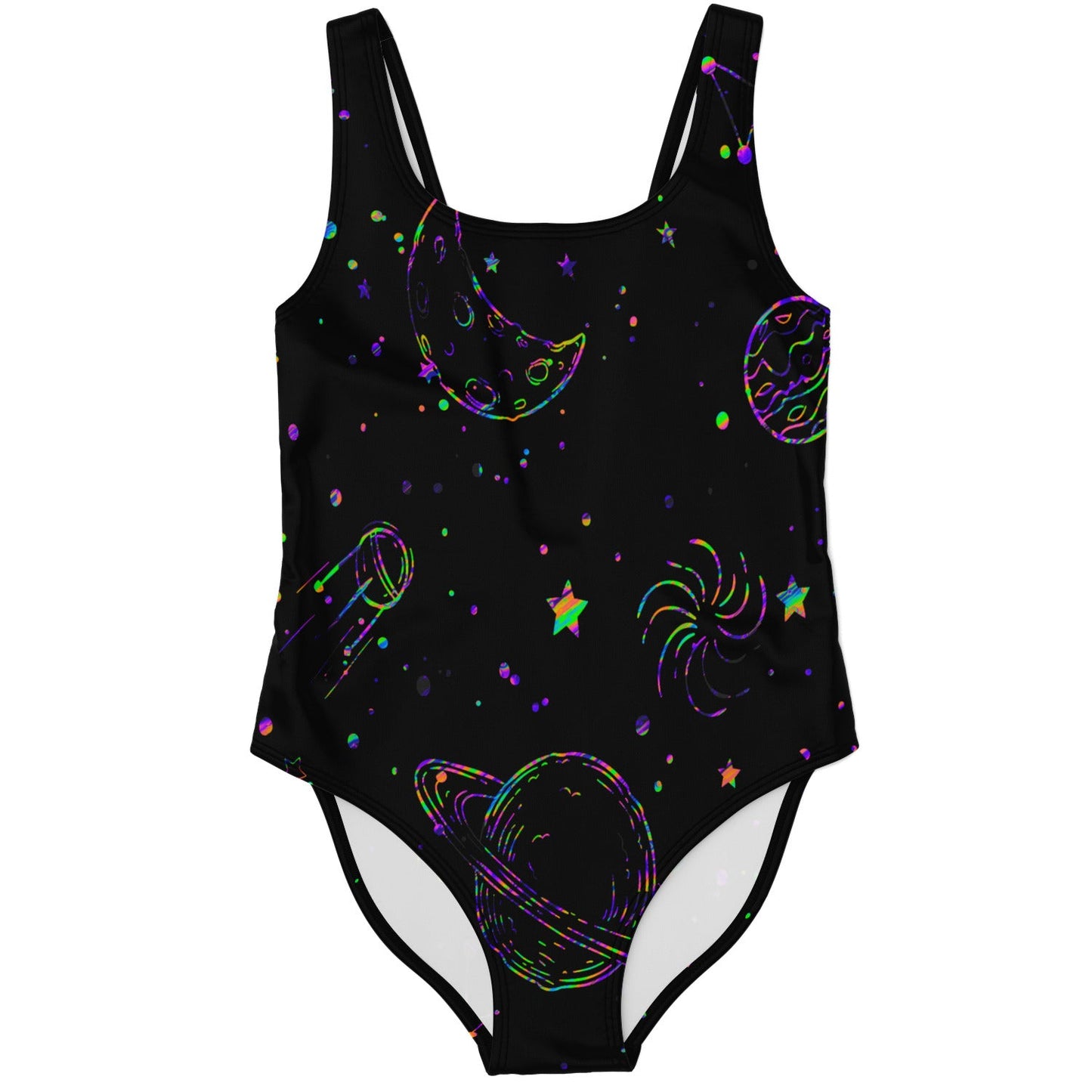 Black Outer Space Rave Swimsuit