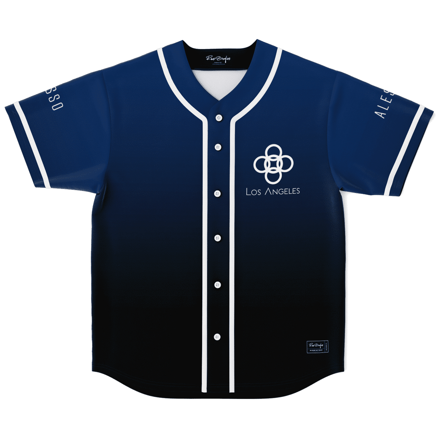 Alesso Navy Blue Minimal City Rave Baseball Jersey