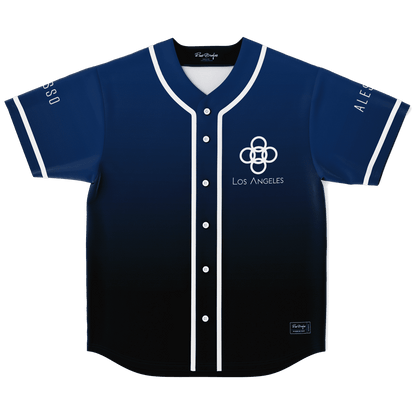 Alesso Navy Blue Minimal City Rave Baseball Jersey