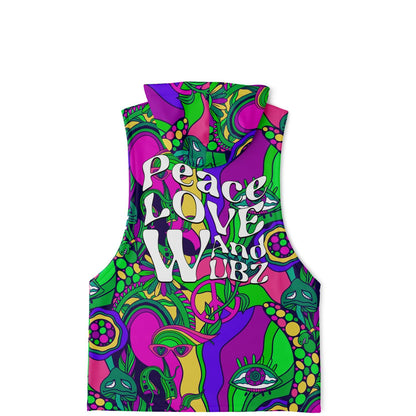 Peace love ands wubz Sleeveless hoodie