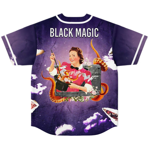 Purple Deep Retro 1950S Rave Baseball Jersey