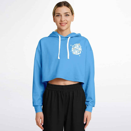 Flower power Cropped Hoodie