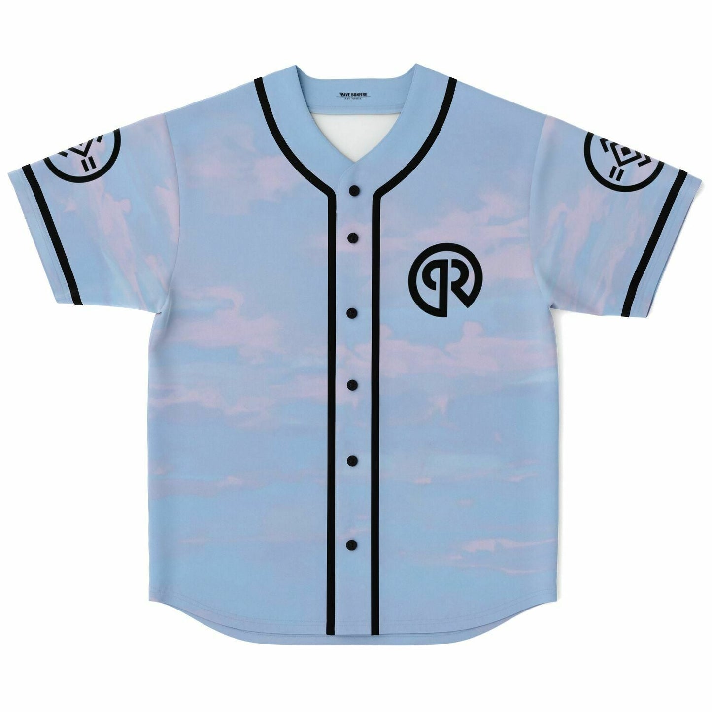Light Blue Pastel Sky Rave Baseball Jersey