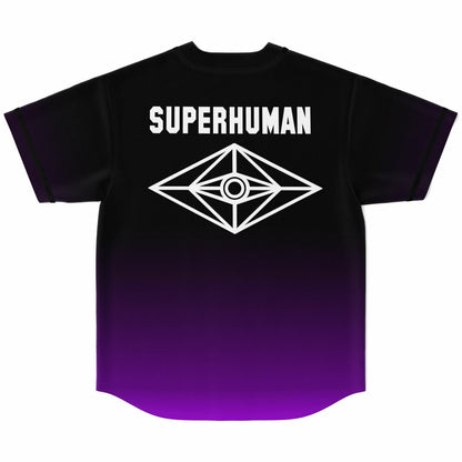 Slander Black Purple White ‘Slander’ Rave Baseball Jersey