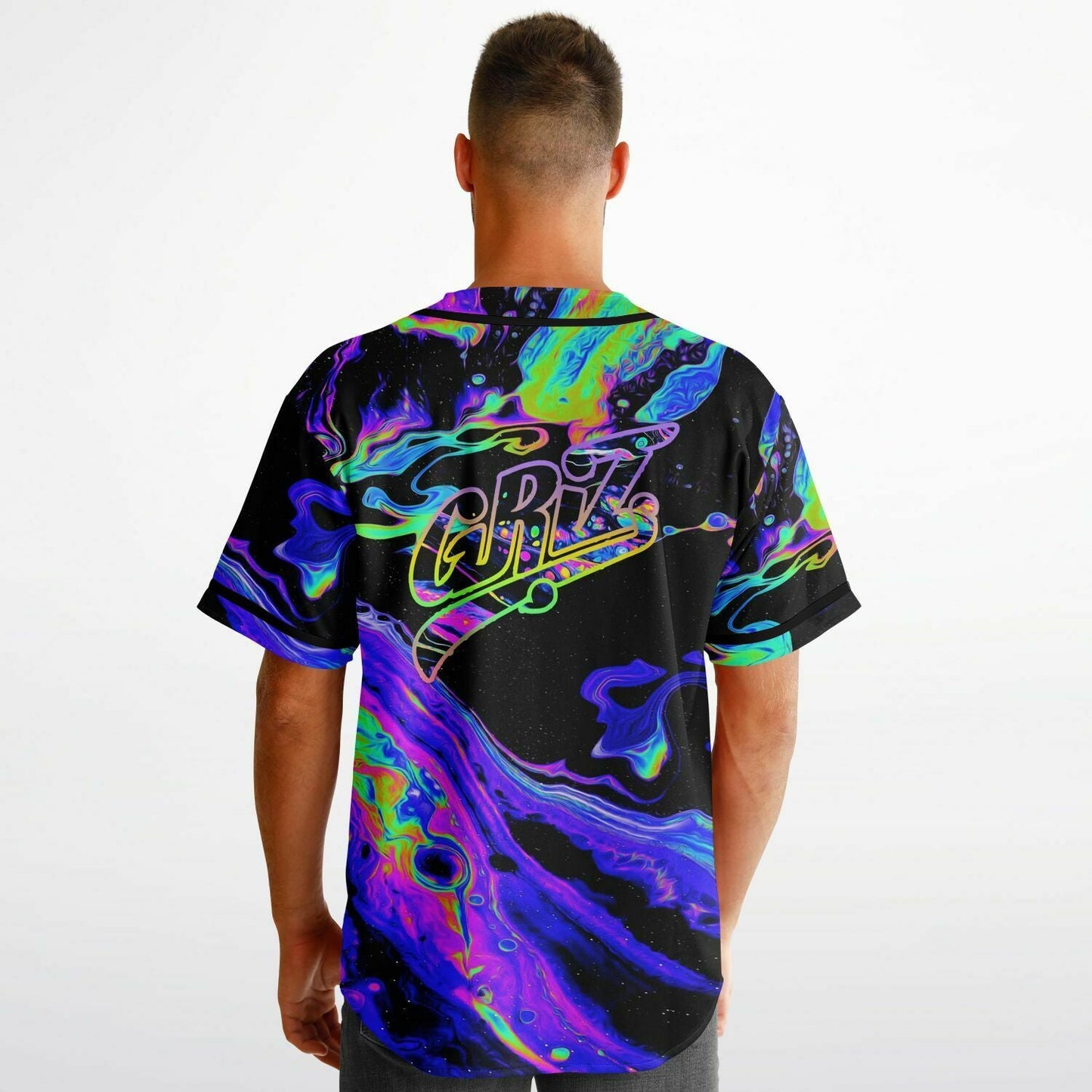 GRiZ Tie-Dye Galaxy Reversible Baseball Jersey