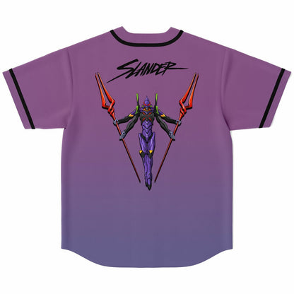 SLANDER Purple Lavender Tribal Rave Baseball Jersey