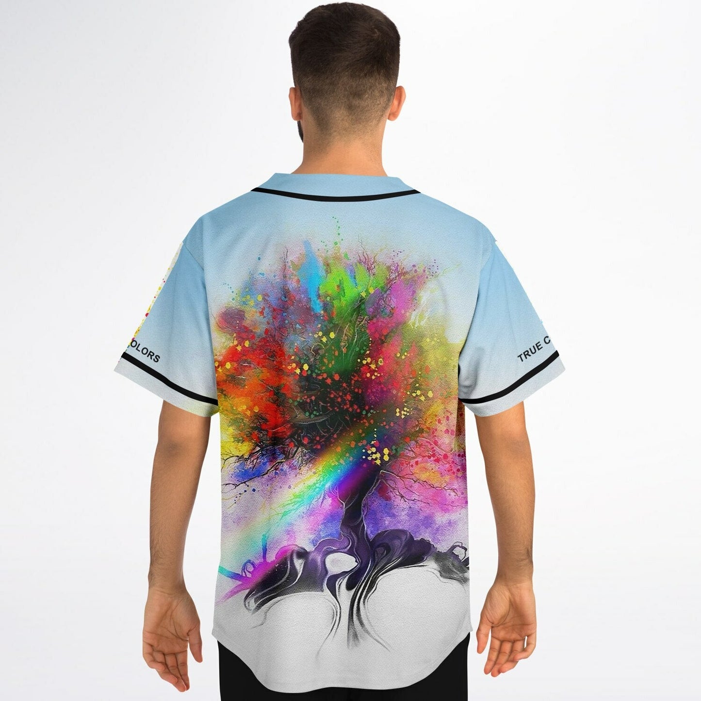Zedd White Explosive Rainbow Rave Baseball Jersey