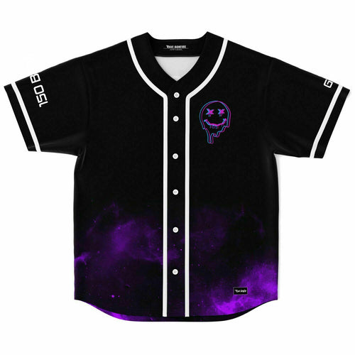 Black Dripping Rave Baseball Jersey