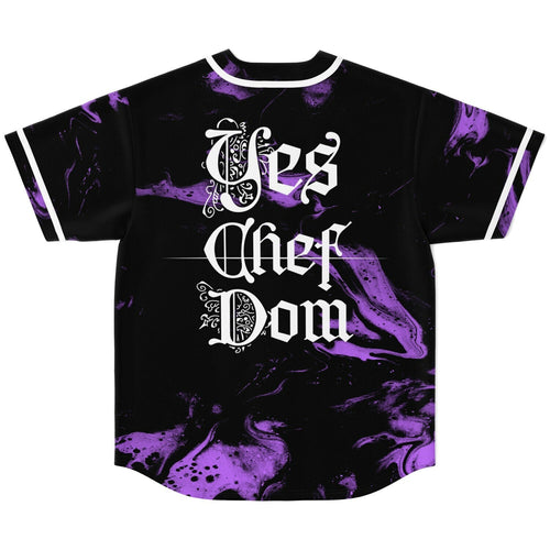 Dom Dolla Black Purple Ink Rave Baseball Jersey