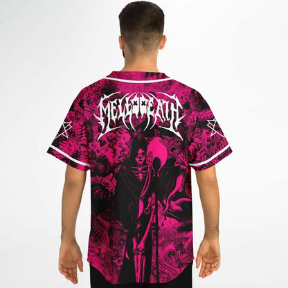 Marshmello Hot Pink Dense Horror Rave Baseball Jersey