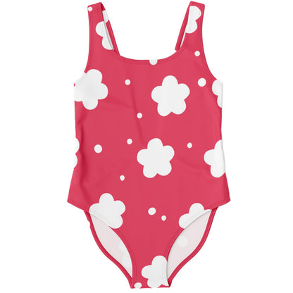 Raspberry Simple White Rave Swimsuit