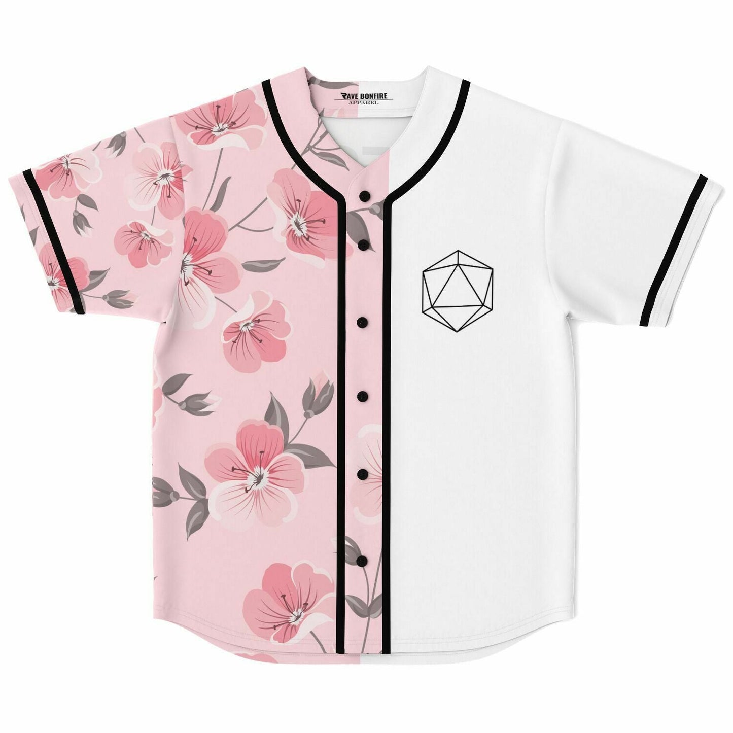 ODESZA Soft Pink Cherry Blossom Rave Baseball Jersey
