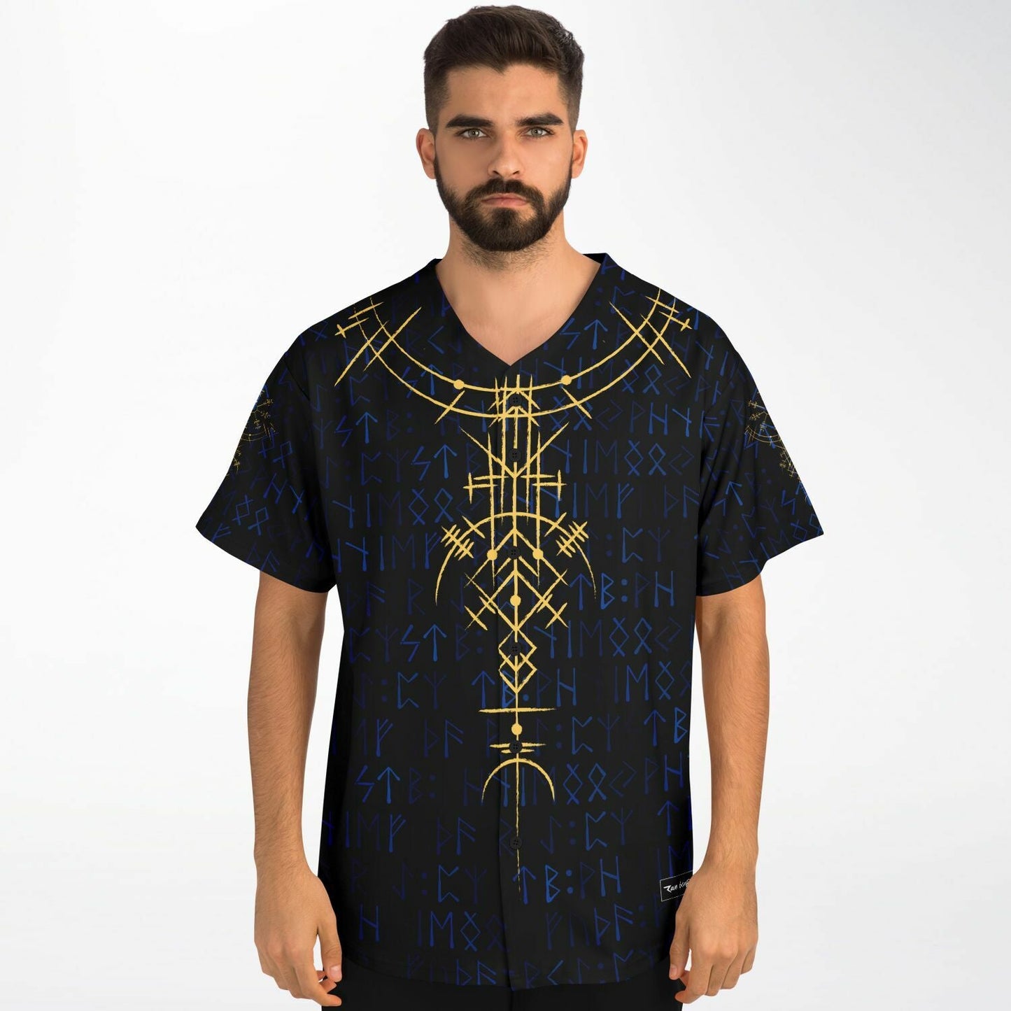 Black Norse Rave Baseball Jersey