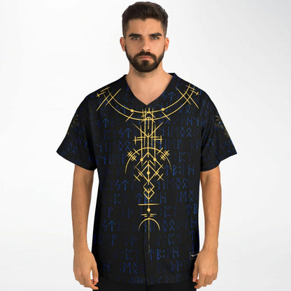 Black Norse Rave Baseball Jersey