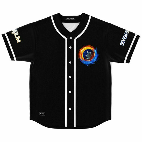 Illenium Black Yin Yang Rave Baseball Jersey