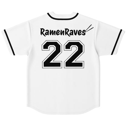 White ‘Ramenhouse’ Logo Rave Baseball Jersey
