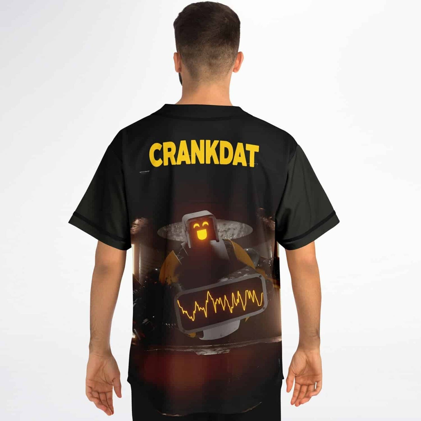 Crankdat Dark Charcoal Gear Rave Baseball Jersey