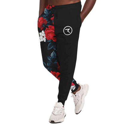 Black Floral Rave Joggers