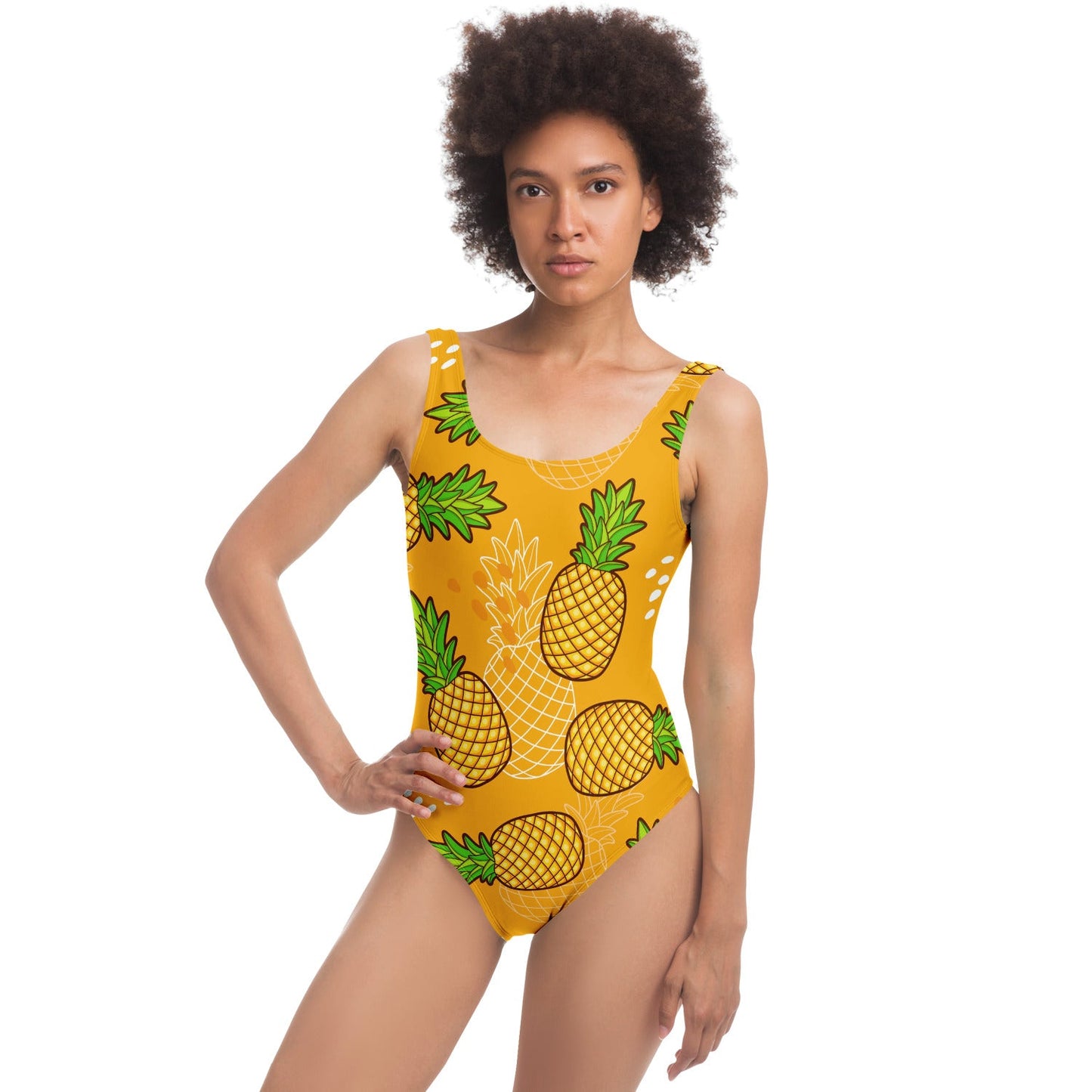Orange Pineapples Rave Swimsuit