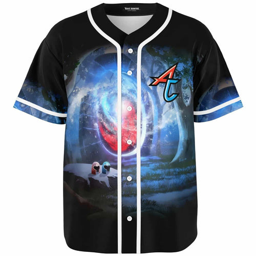 Adventure Club Black Moonlit Forest Rave Baseball Jersey