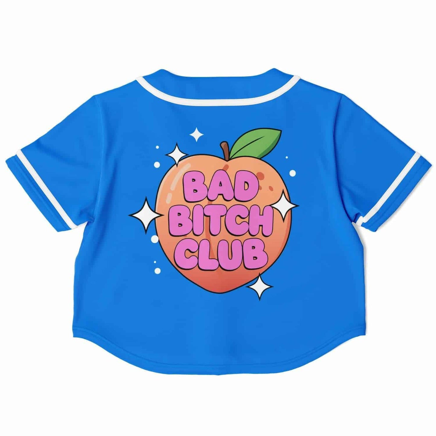 Bad bitch club Cropped Baseball Jersey