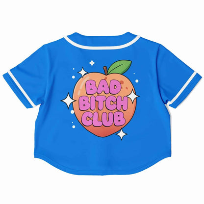 Bad bitch club Cropped Baseball Jersey