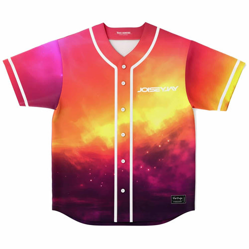 Joisey Jay Red Glowing Sunset Rave Baseball Jersey