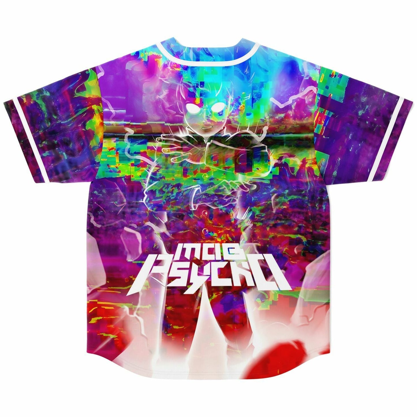 Vivid Glitch Distorted Rave Baseball Jersey