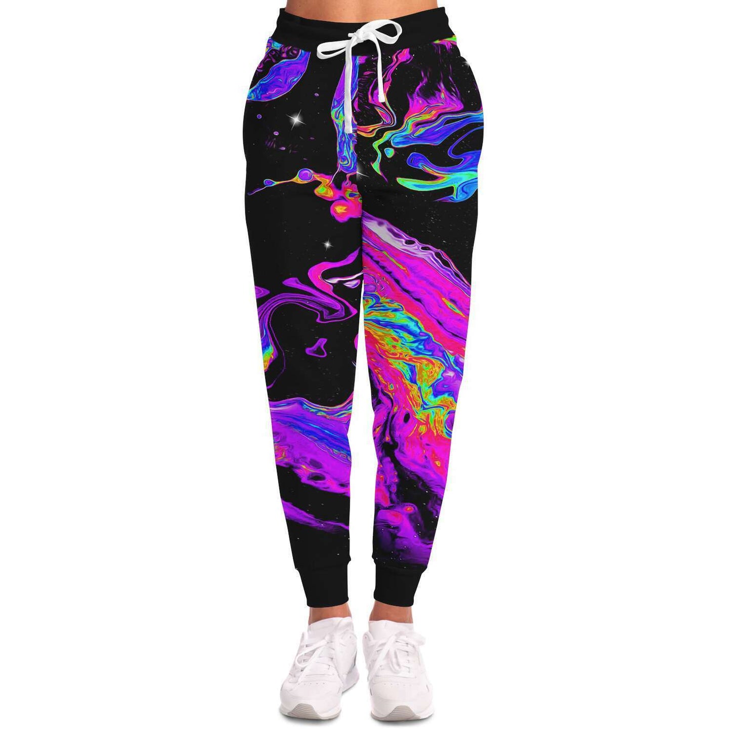 Black Psychedelic Galaxy Rave Joggers