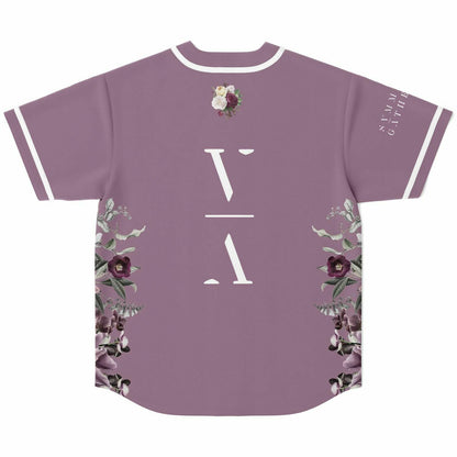 This Never Happened Dusty Mauve Moody Botanical Rave Baseball Jersey