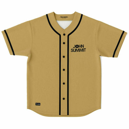John Summit Tan Wordmark Rave Baseball Jersey