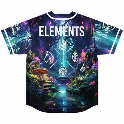 Elements Music Festival Mystical Glowing Rave Baseball Jersey