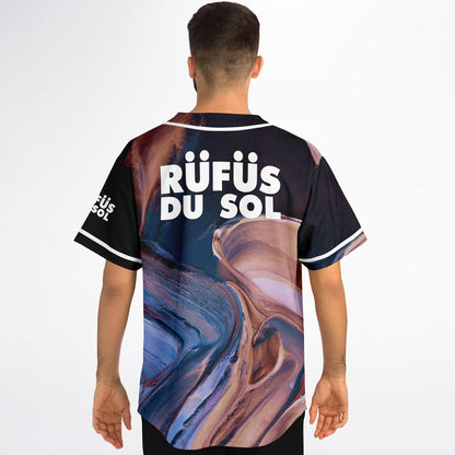 RÜFÜS DU SOL Black Paired Half Rave Baseball Jersey