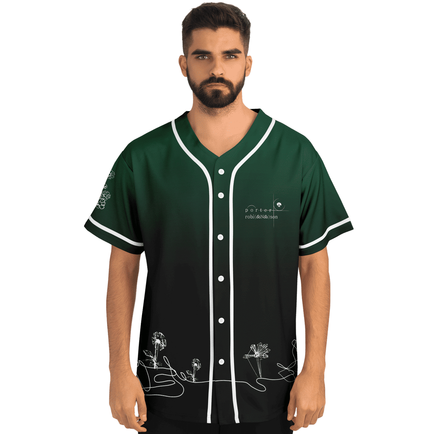 Porter Robinson Dark Forest Hand Drawn Rave Baseball Jersey