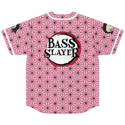 Pink Asanoha Rave Baseball Jersey
