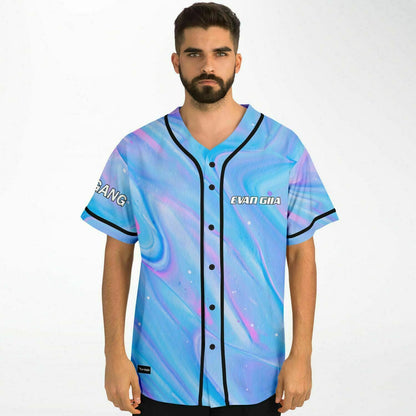 Pastel Light Iridescent Liquid Rave Baseball Jersey