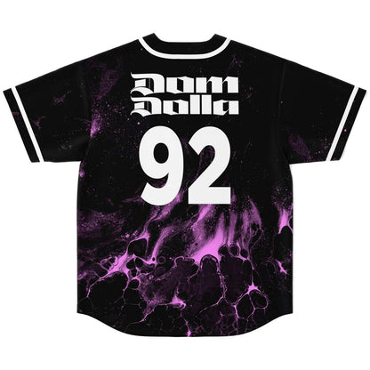 Dom Dolla Black Purple Fluid Rave Baseball Jersey
