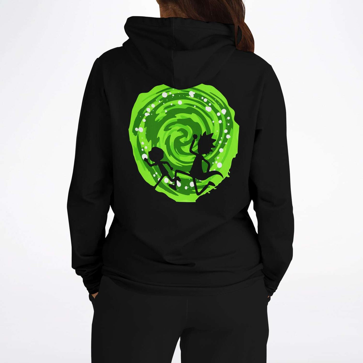 Rick and Morty Portal Black Rave Hoodie